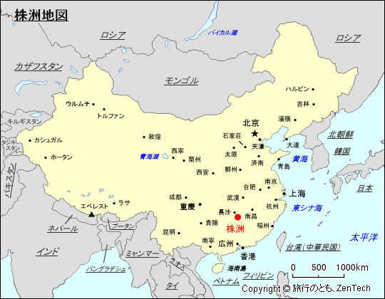 株洲地図