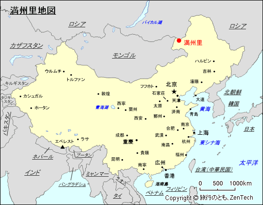 満州里地図