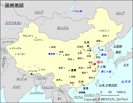 揚州地図