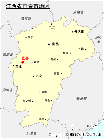 宜春地図