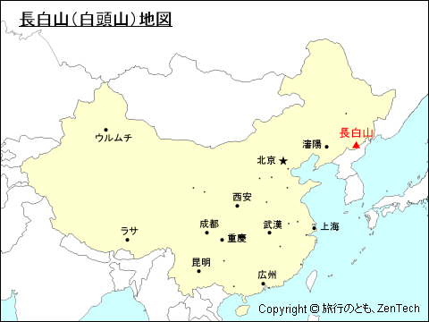 長白山地図