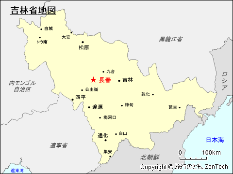 吉林省地図