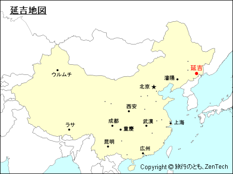 延吉地図