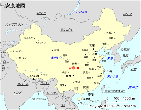 安康地図