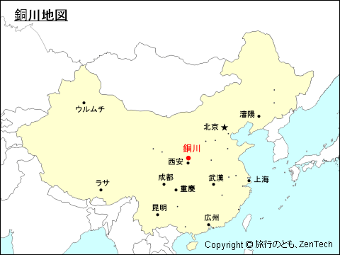銅川地図
