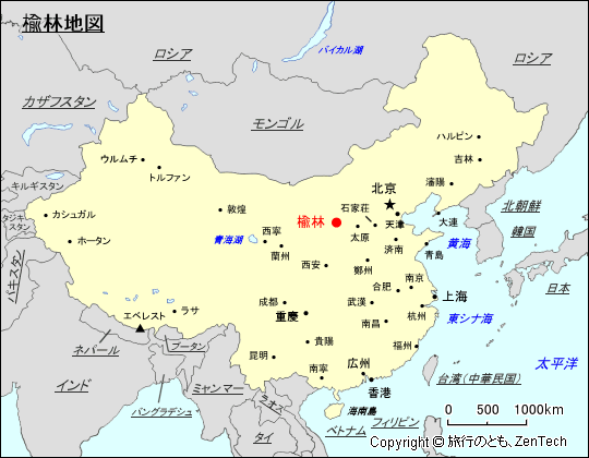 楡林地図