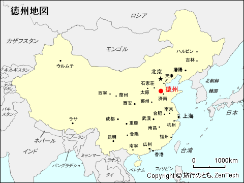 徳州地図