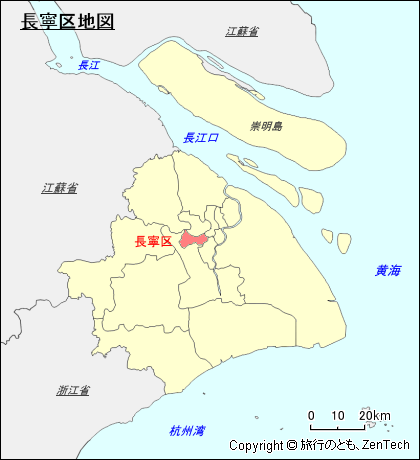 長寧区地図