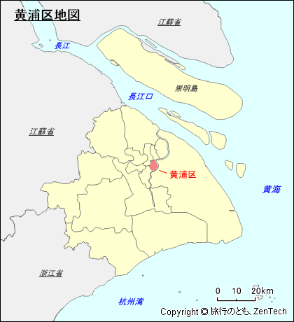 黄浦区地図