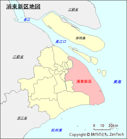 浦東新区地図