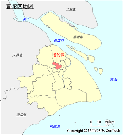 普陀区地図