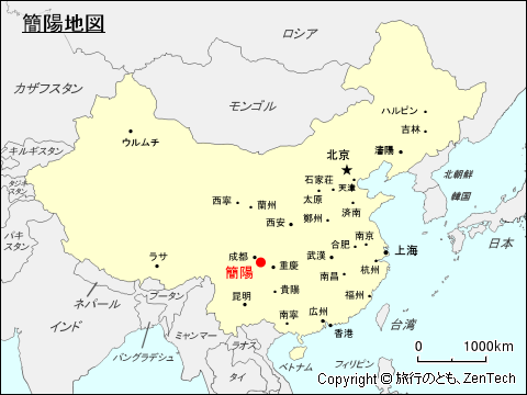 簡陽地図