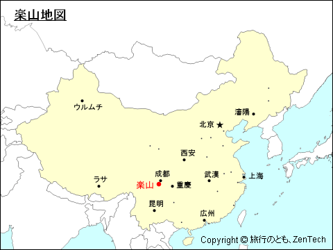 楽山地図