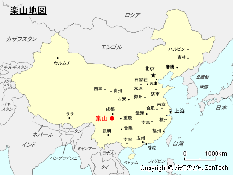 楽山地図