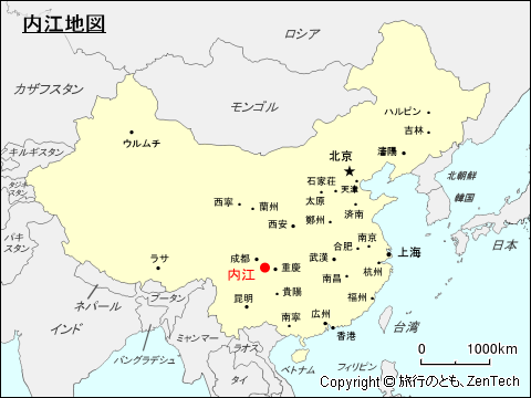 内江地図