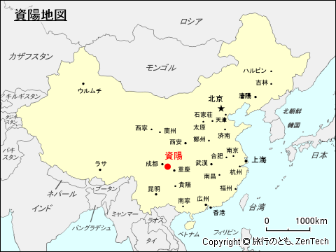 資陽地図