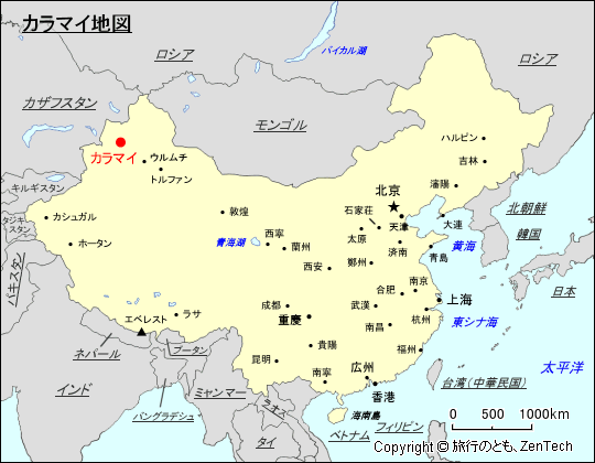 カラマイ地図