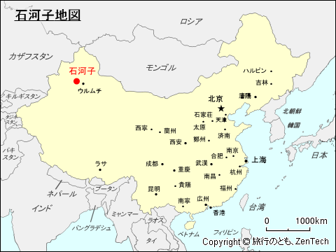 石河子地図
