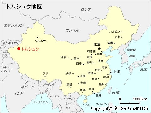 トムシュク地図