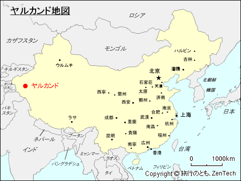 ヤルカンド地図