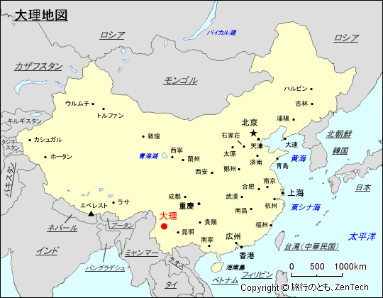 大理地図