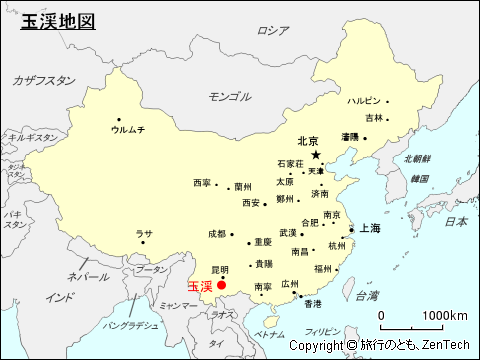 玉渓地図