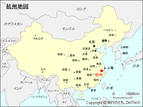 杭州地図