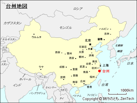 台州地図