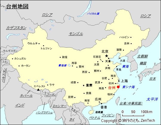 台州地図