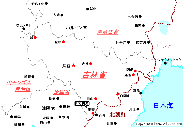 吉林省 地図