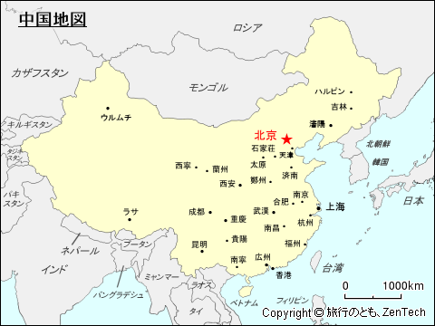 中国地図