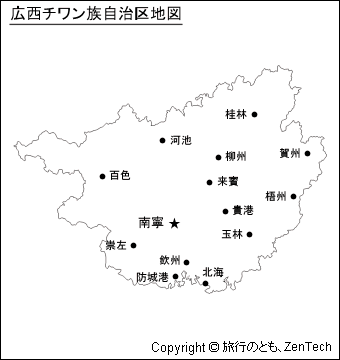 中国 広西チワン族自治区 気温 旅行のとも Zentech