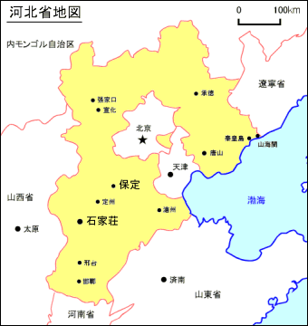 河北省地図