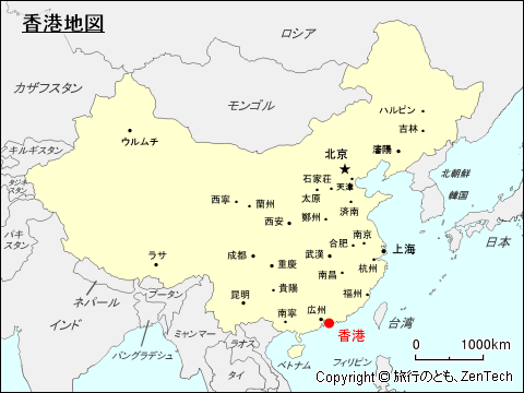 香港地図