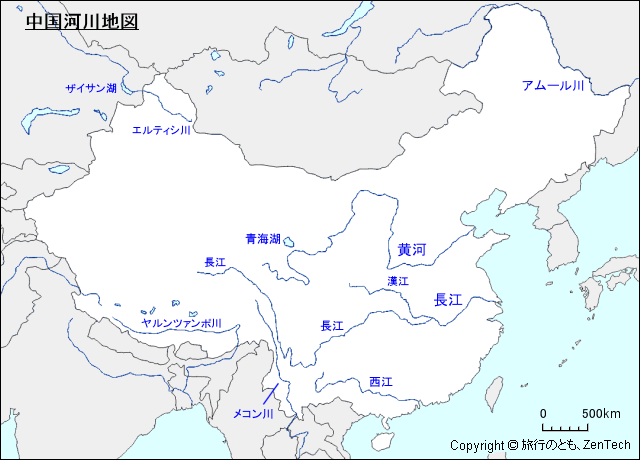中国河川地図