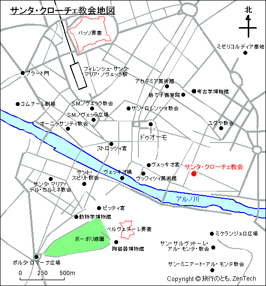 サンタ・クローチェ教会地図
