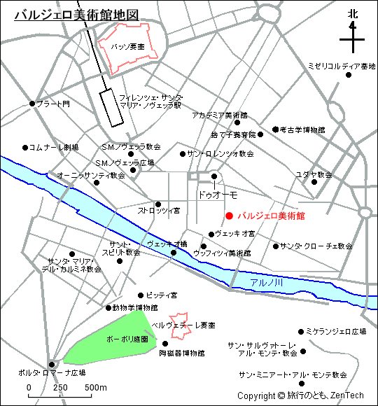 バルジェロ美術館地図