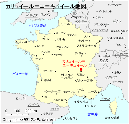 カリュイール＝エ＝キュイール地図