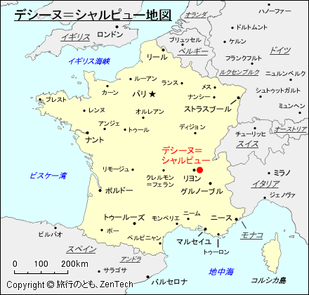 デシーヌ＝シャルピュー地図