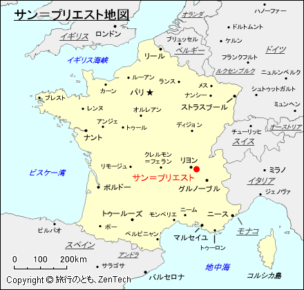 サン＝プリエスト地図