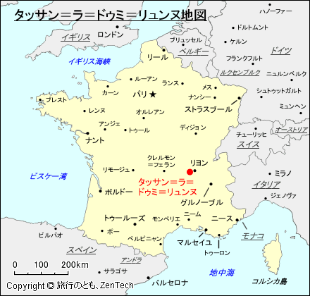 タッサン＝ラ＝ドゥミ＝リュンヌ地図