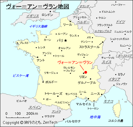 ヴォー＝アン＝ヴラン地図