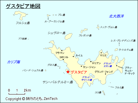 グスタビア地図