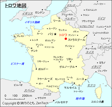 トロワ地図