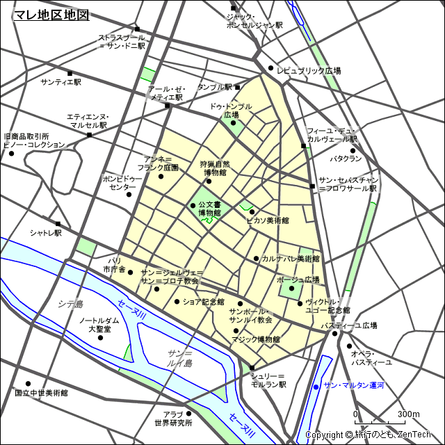 マレ地区地図