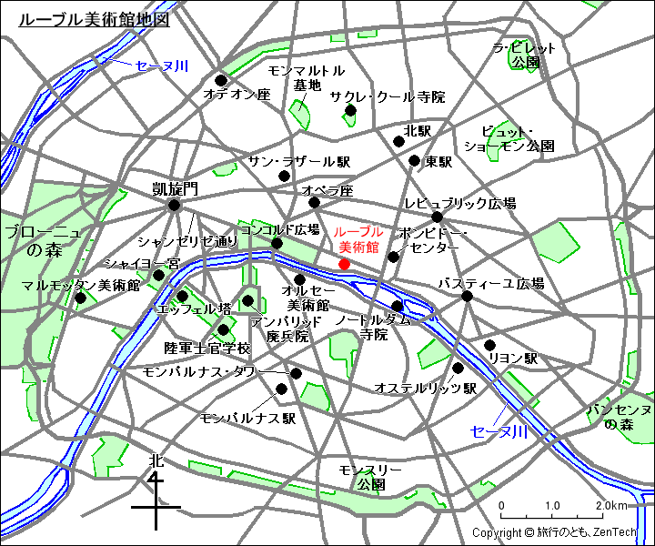 ルーブル美術館地図