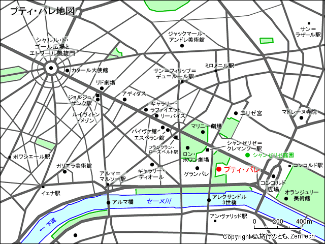 プティ・パレ地図