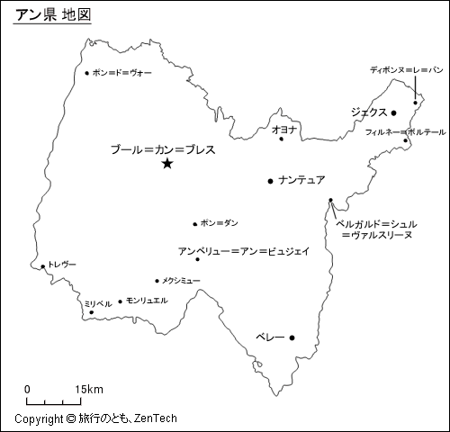 アン県 地図