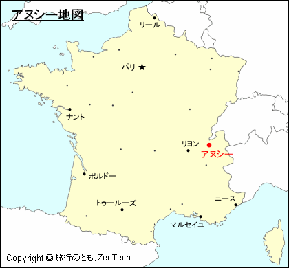 フランスにおけるアヌシー地図