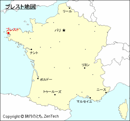 フランスにおけるブレスト地図